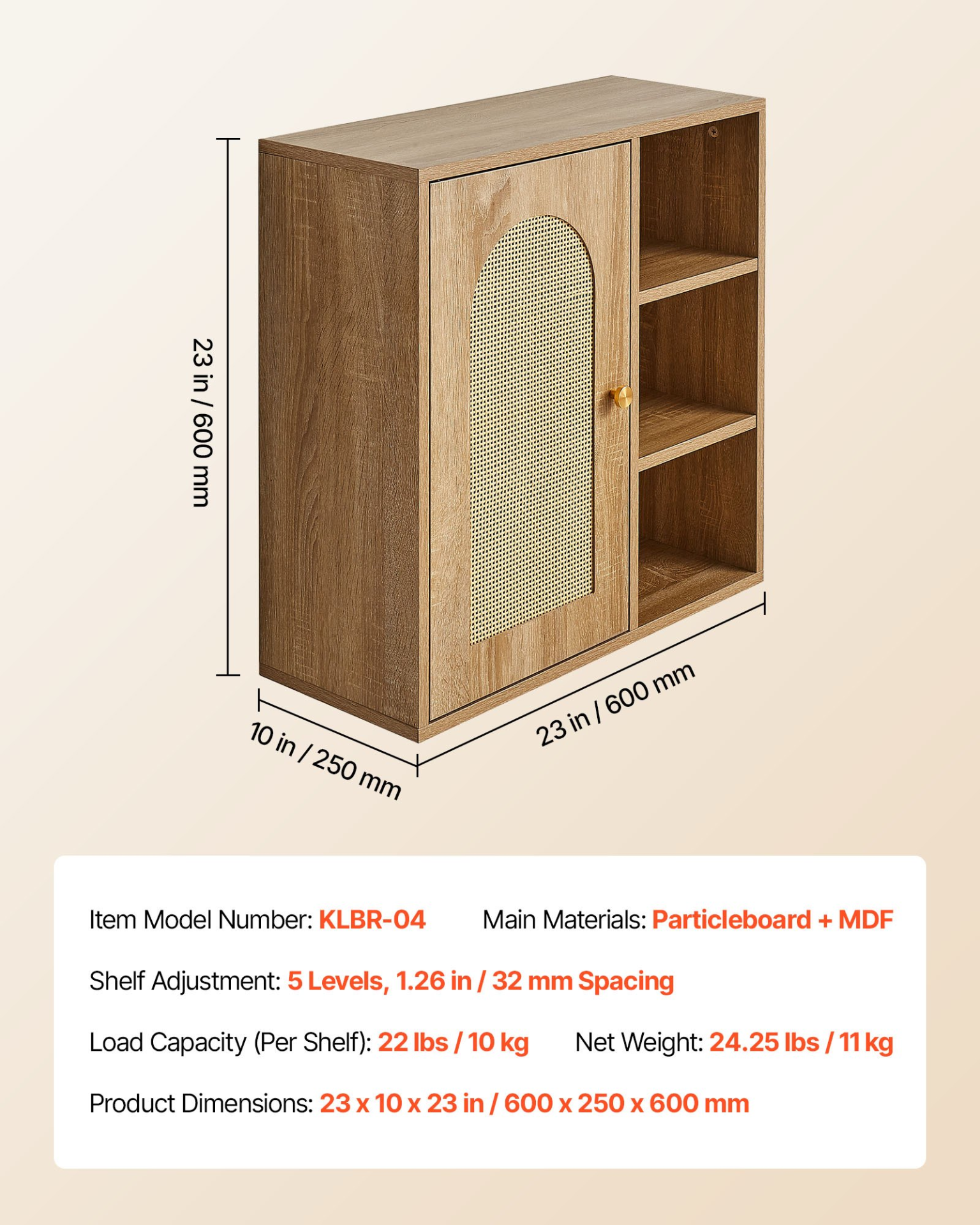 Start2Finish VEVOR bathroom wall cabinet with door, adjustable shelves, and hanging organizer for laundry, kitchen, or restroom storage.