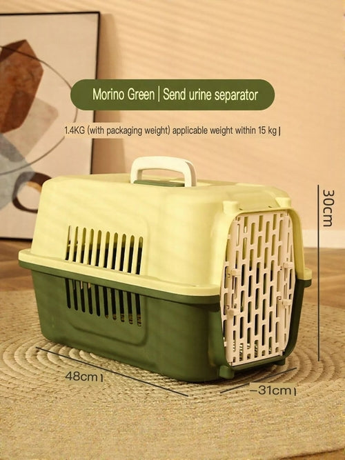 Pear Daisy portable pet carrier for home and garden, with mesh panels, handle, and secure zip closure for small pets.