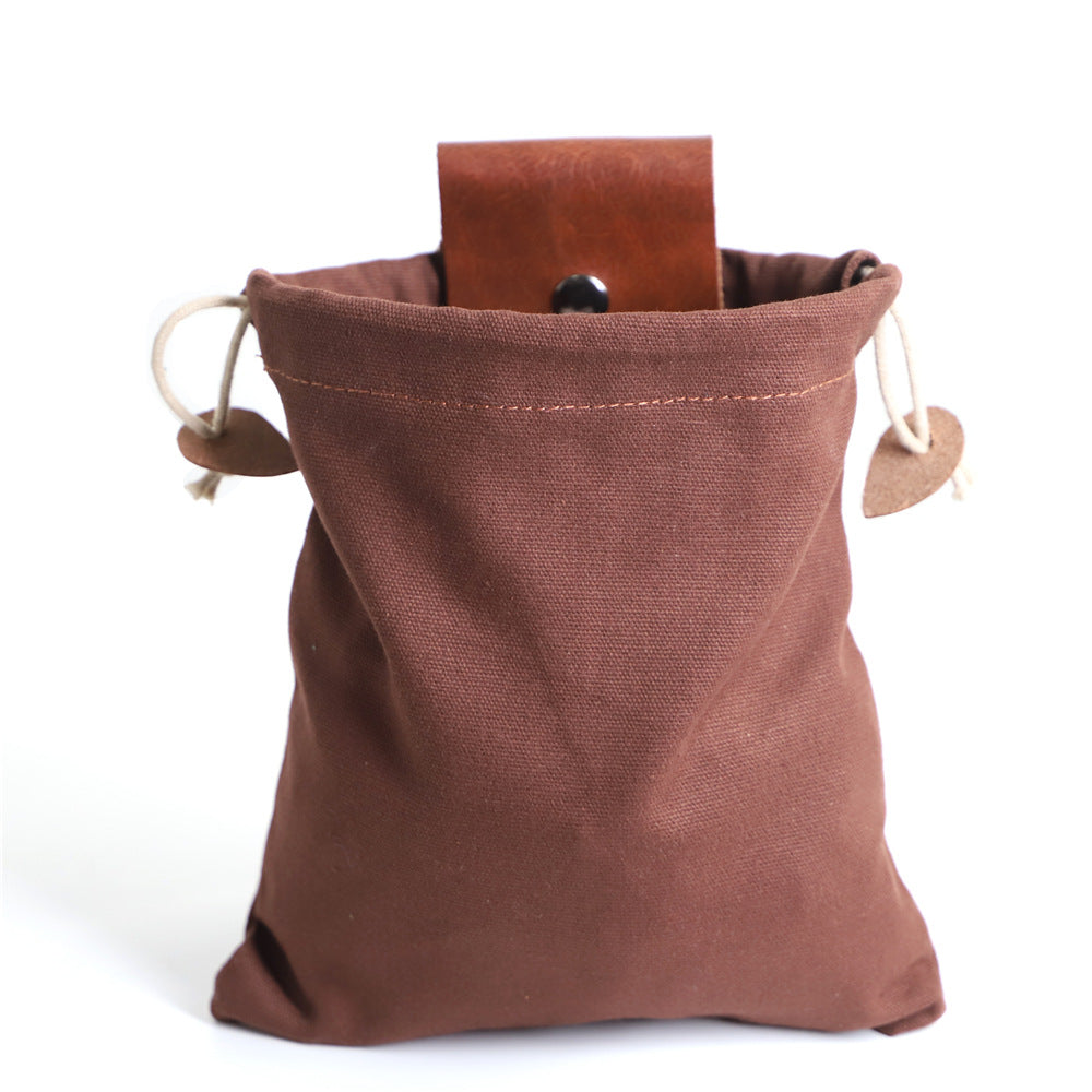 Maroon Asteria hiking portable folding waist bag for camping, berry storage with adjustable strap and compact design
