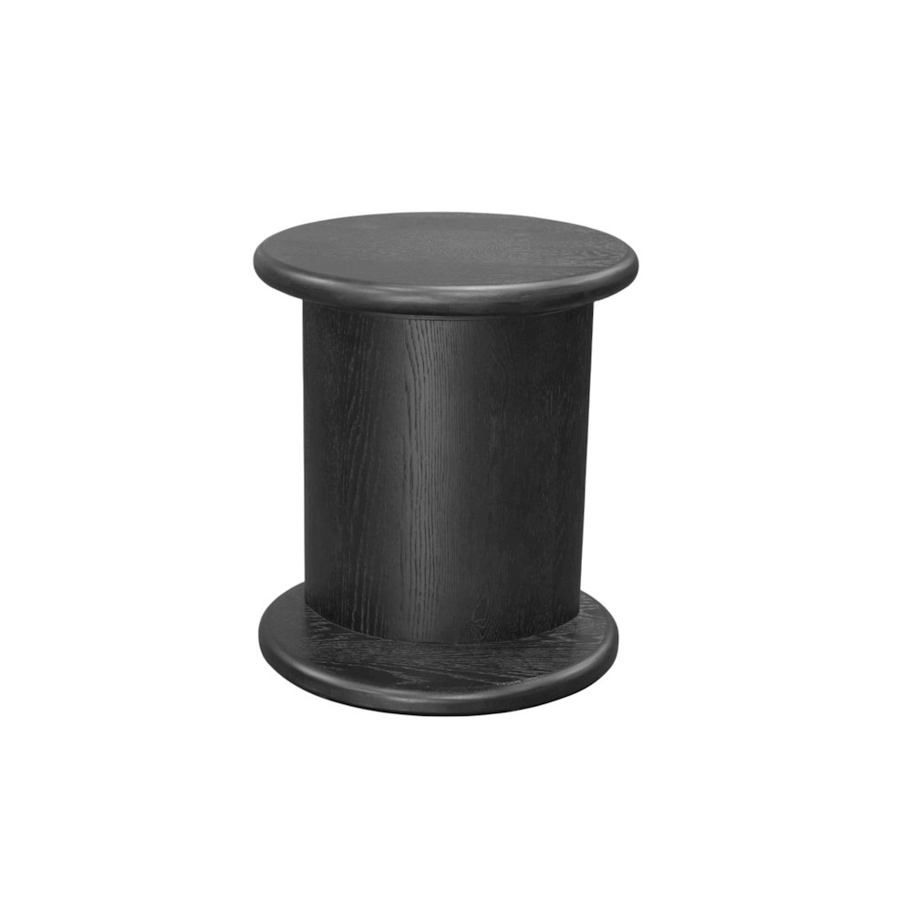 Black Gabrielle End Table by Start2Finish with a sleek, modern design featuring a smooth tabletop and sturdy legs.
