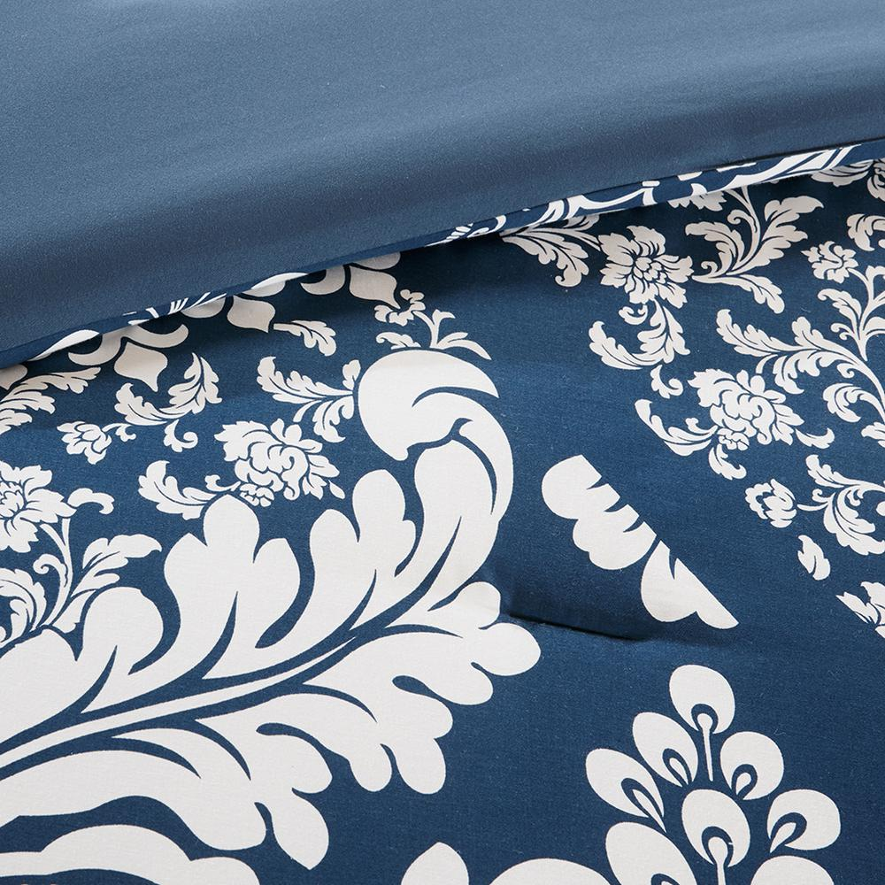 Start2Finish 7-piece cotton printed comforter set with colorful floral design on a neatly made bed.
