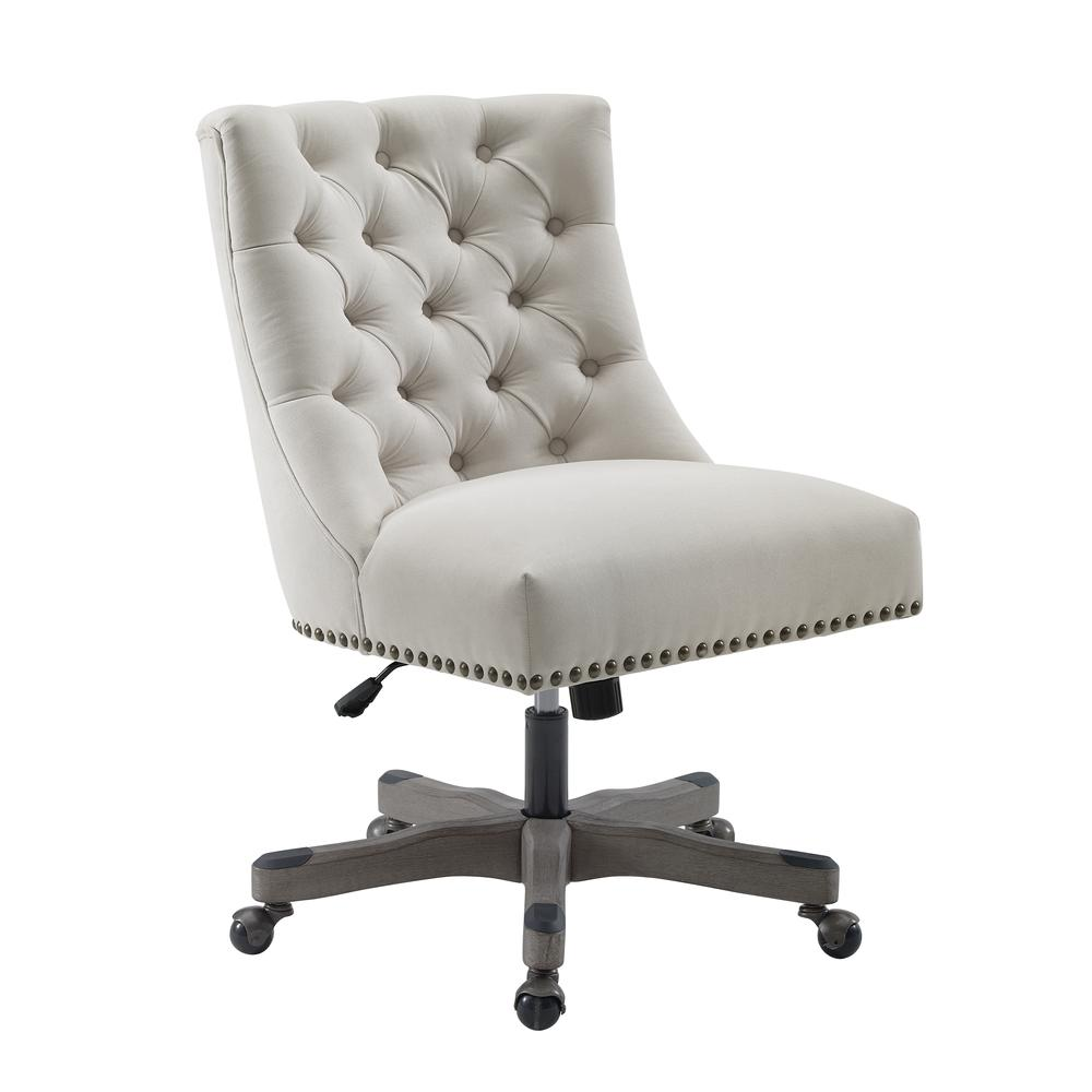 Start2Finish Della Natural Office Chair with ergonomic design, adjustable armrests, and cushioned seat for comfortable work.