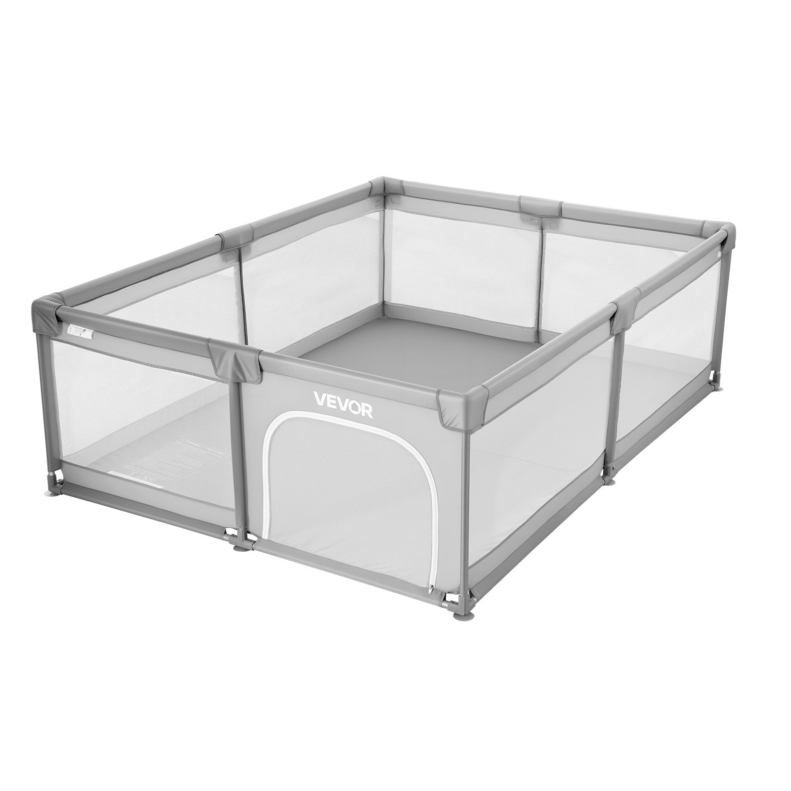 Start2Finish VEVOR baby playpen with soft mesh, zip door, and ocean balls for indoor and outdoor toddler safety and activity.