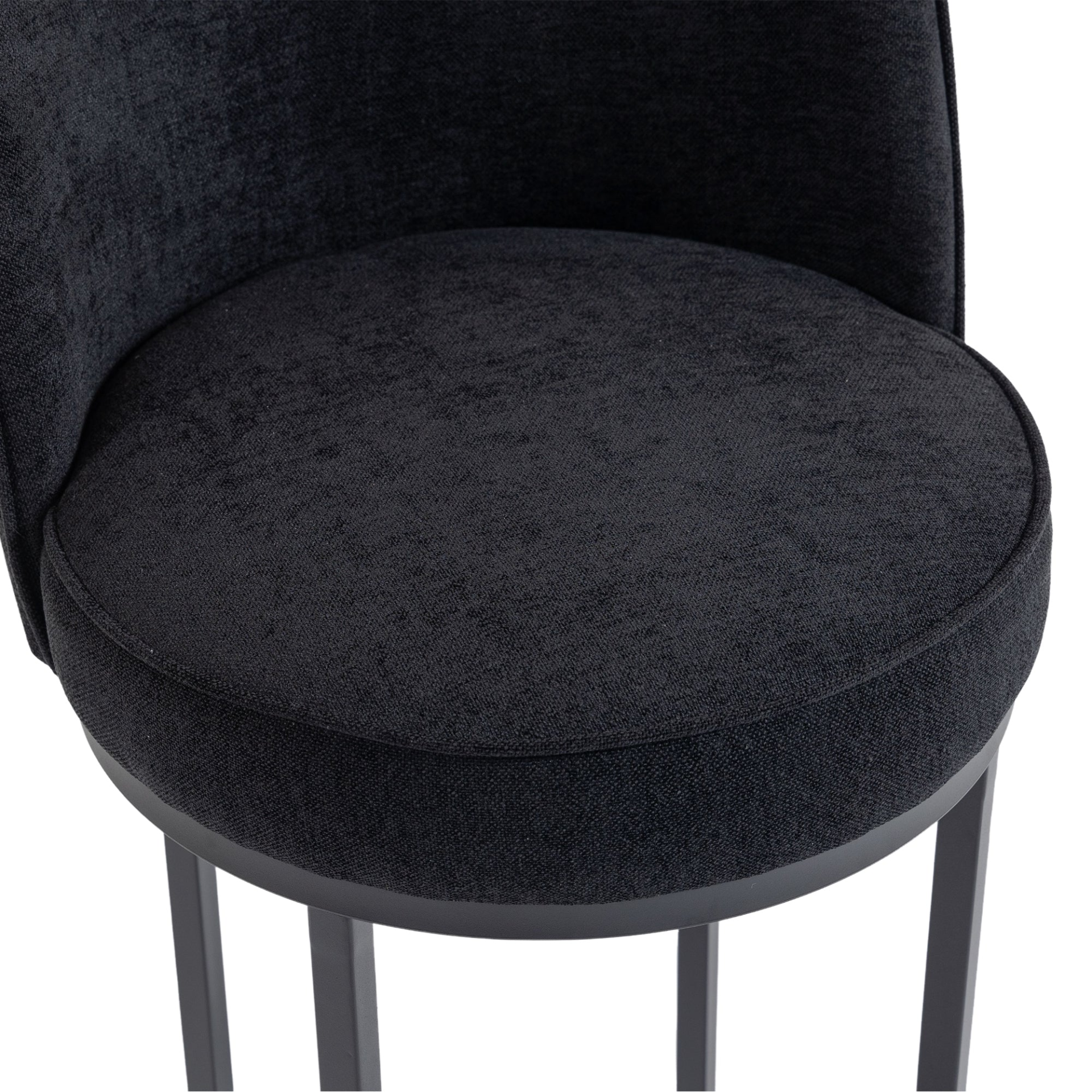 Modern barrel upholstered accent bar stools with backrests by Start2Finish, featuring stylish design and comfortable home seating.