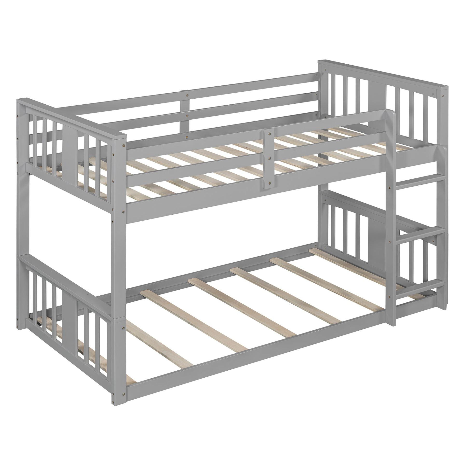 Start2Finish twin over twin bunk bed with ladder, modern space-saving design and durable construction for kids&