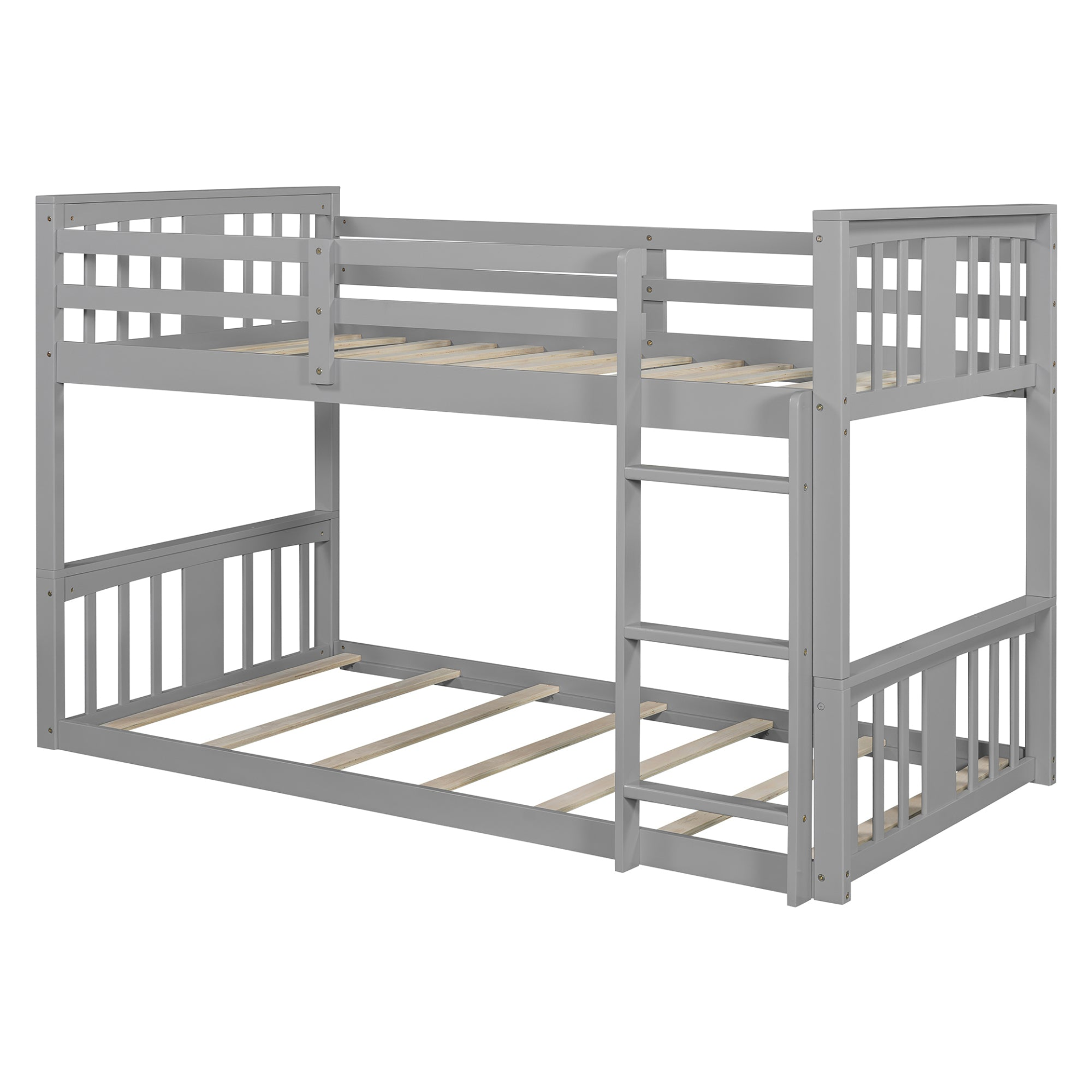 Start2Finish twin over twin bunk bed with ladder, featuring a modern space-saving design and durable construction.