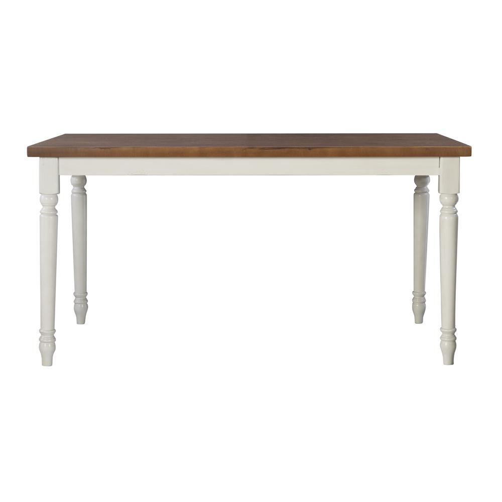 Willow Brown Dining Table by Start2Finish showing a wooden table with a smooth, polished surface and sturdy legs in a modern design.