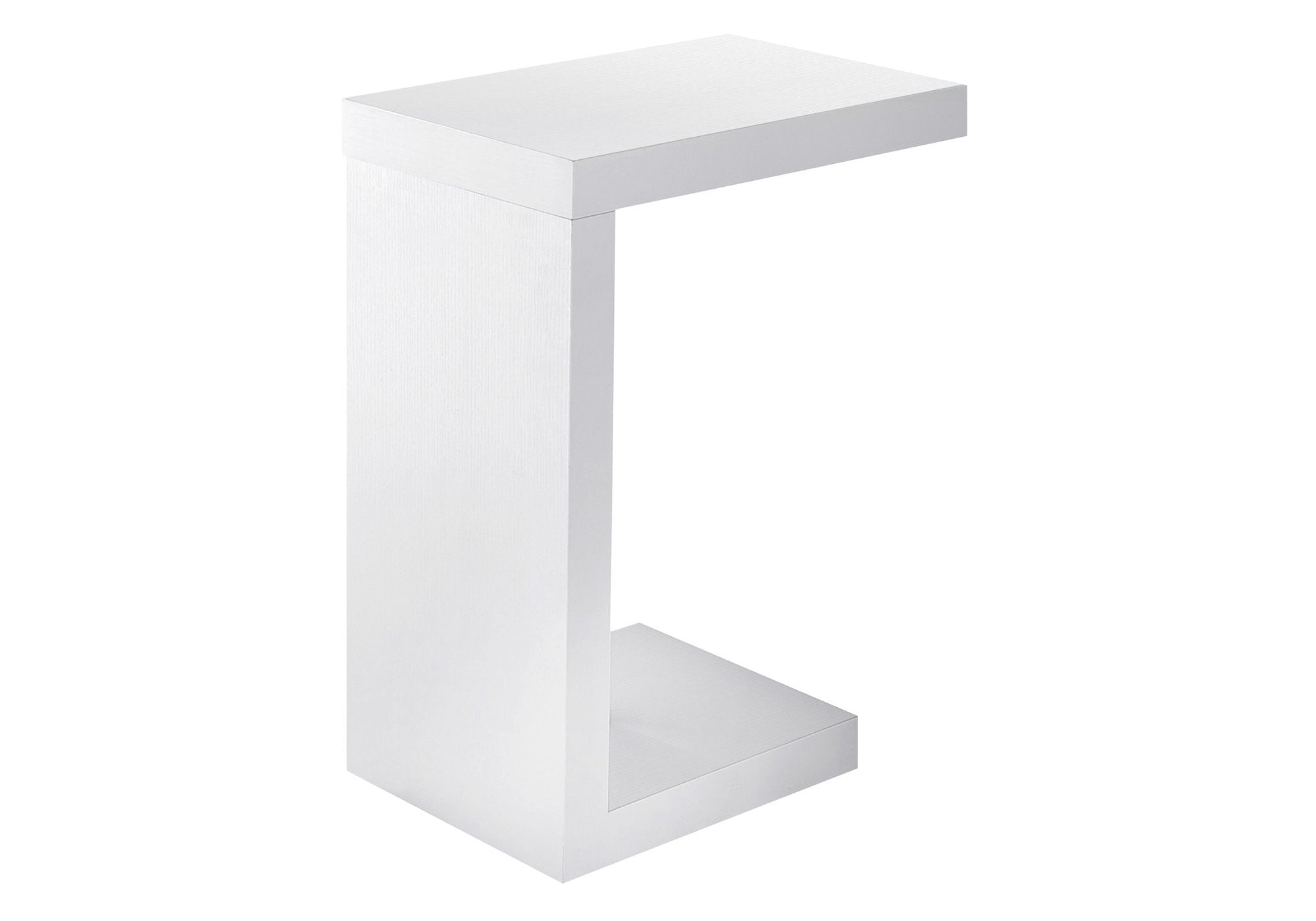11.5" x 18" x 24" White Hollow Core Particle Board Accent Table