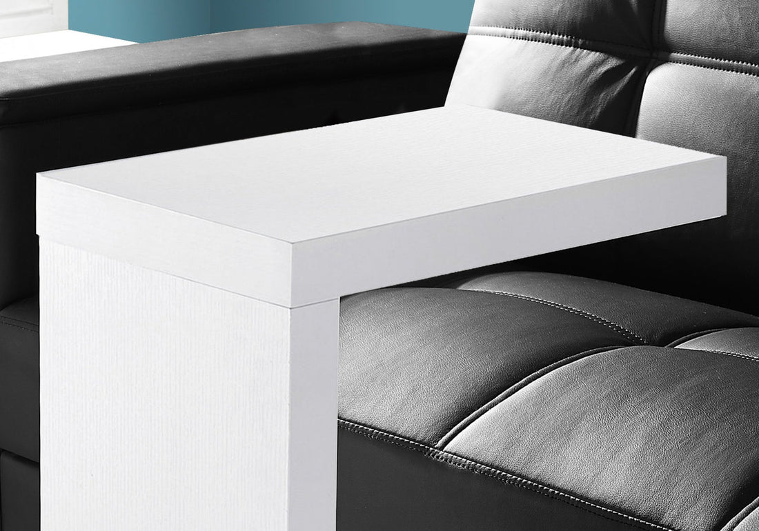 11.5" x 18" x 24" White Hollow Core Particle Board Accent Table