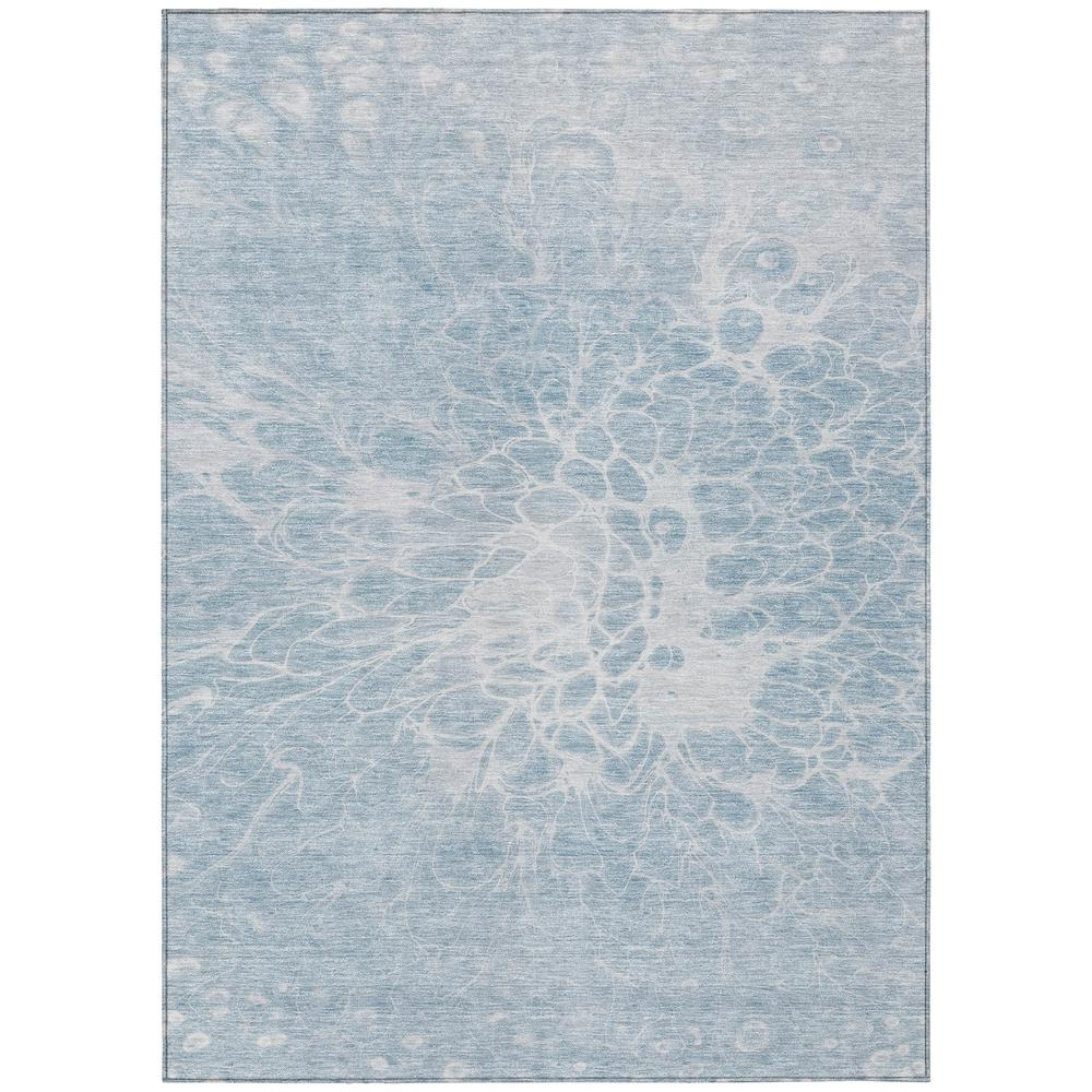 Start2Finish Chantille ACN653 blue 10x14 rug with intricate pattern, soft texture, and vibrant color, ideal for living room or bedroom.