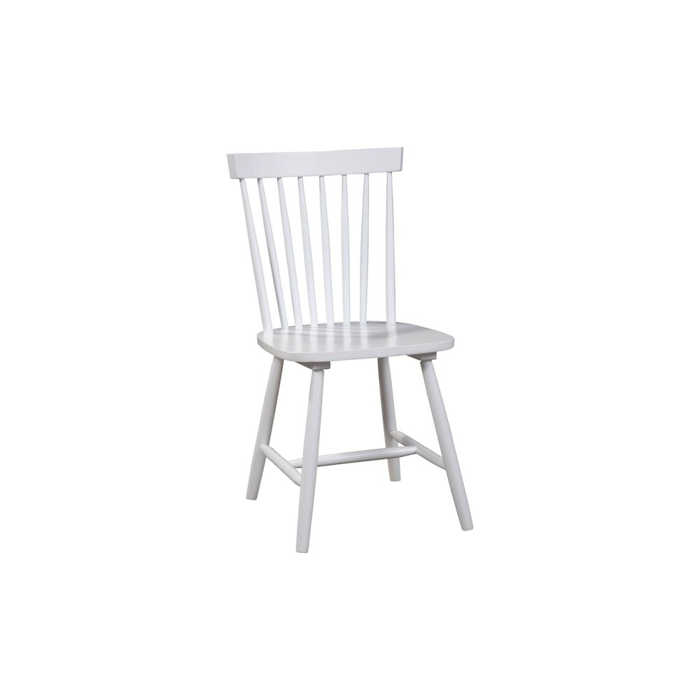 Set of 2 white Lyra side chairs by Start2Finish with modern design, featuring sleek legs and upholstered seats.