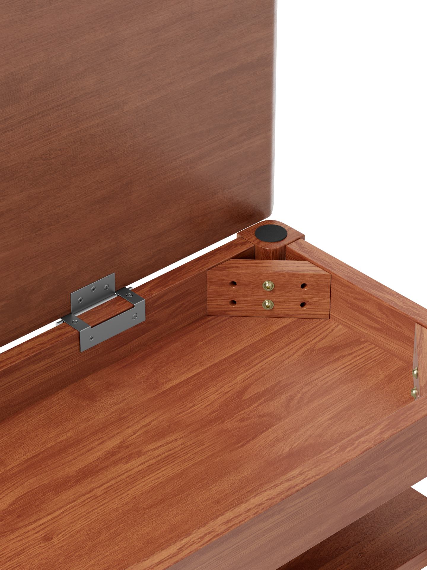 Start2Finish rotating full-length mirror with coat rack, solid walnut wood, and adjustable sizes for bedroom or entryway use.