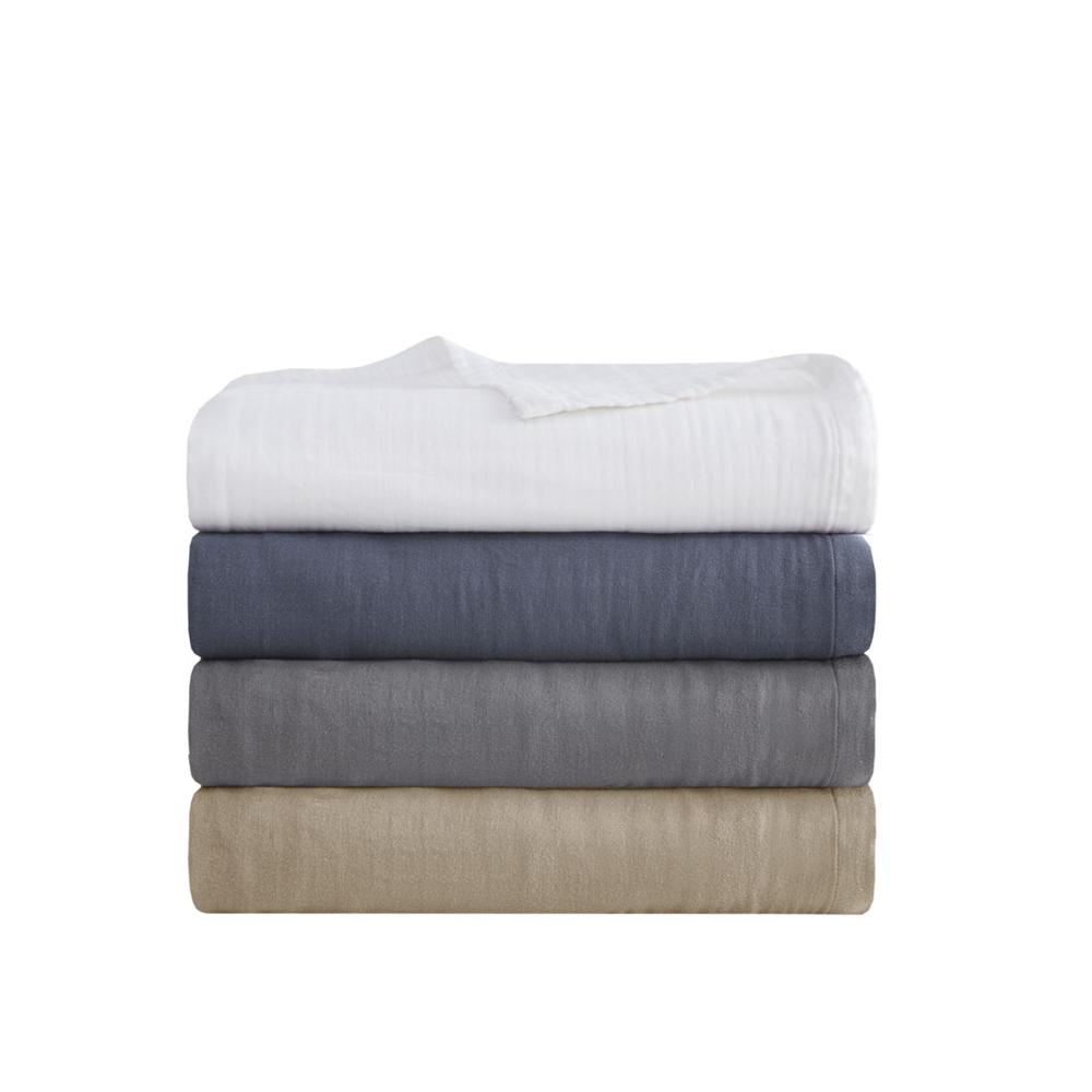 Lightweight tan cotton gauze blanket by Start2Finish, soft and breathable for comfort and cozy use.