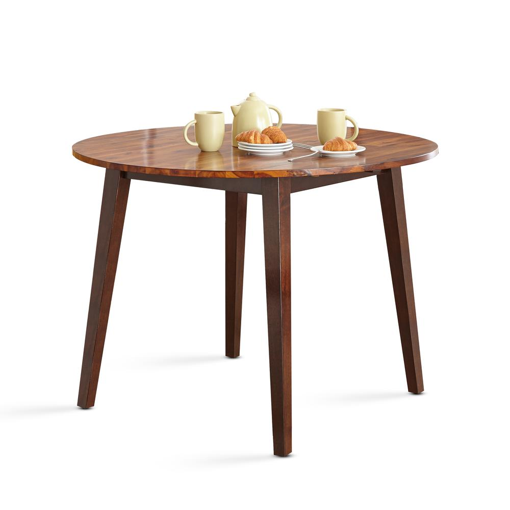 Start2Finish Abaco 5-piece dining set with a rectangular table and four matching chairs, featuring a modern wood finish.