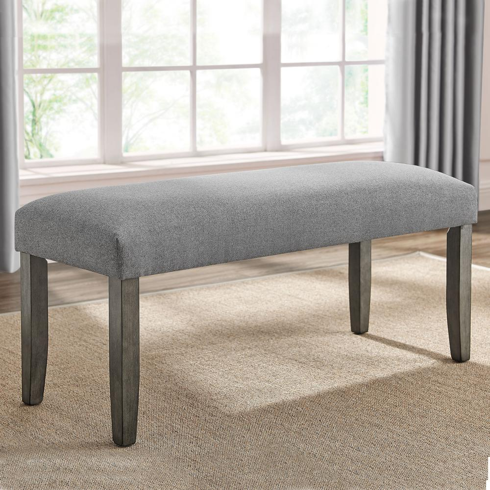 Start2Finish Emily Backless Bench showing wooden seat and sturdy legs, ideal for entryway or living room decor