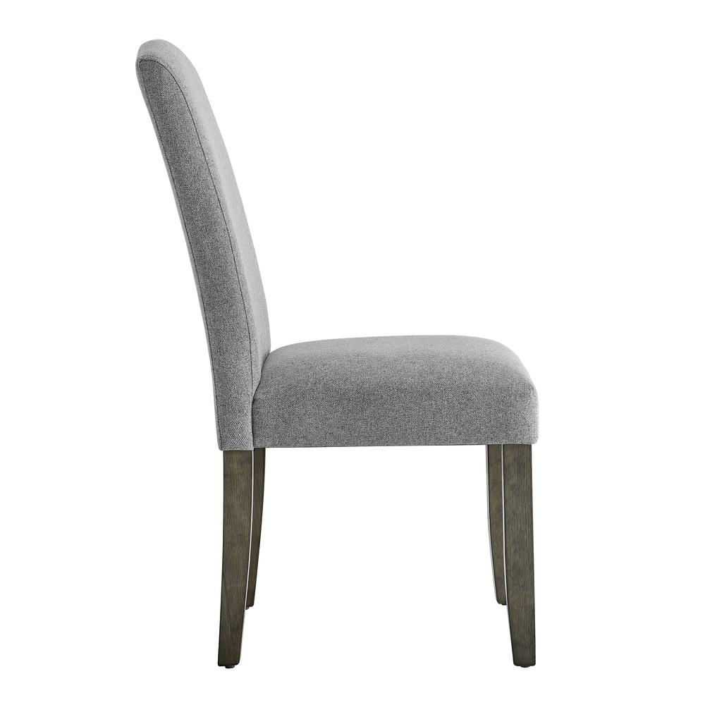 Emily Dining Side Chair by Start2Finish with a wooden frame and upholstered seat, shown in a modern dining room setting.