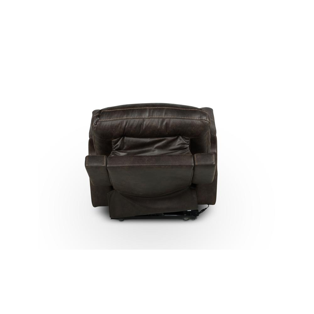 Start2Finish Lexington Power Media Recliner with padded armrests and plush upholstery, perfect for relaxing and media viewing.