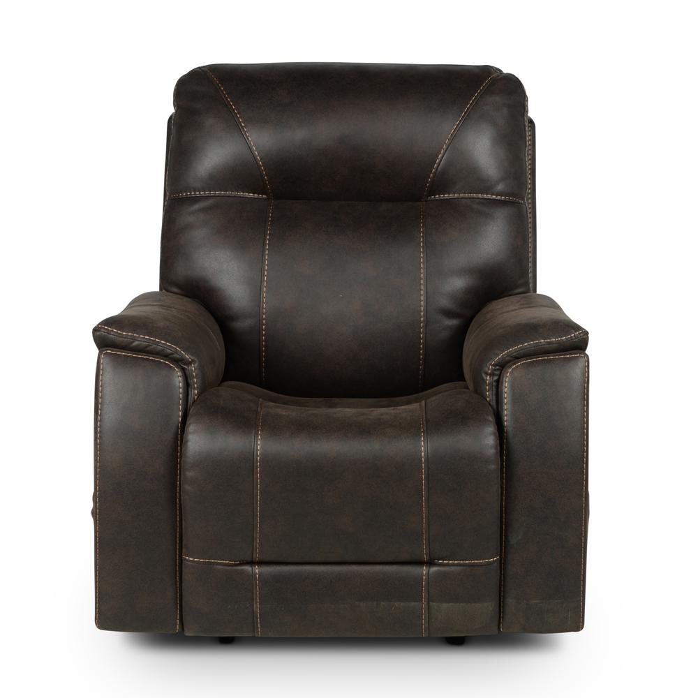 Start2Finish Lexington Power Media Recliner with plush upholstery and adjustable reclining feature, shown in a living room setting.