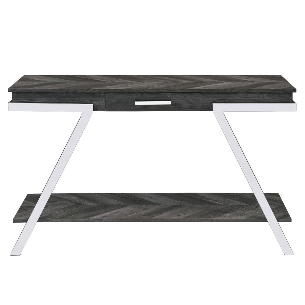 Start2Finish Roma sofa table with a sleek wooden surface and modern design, perfect for living room decor.