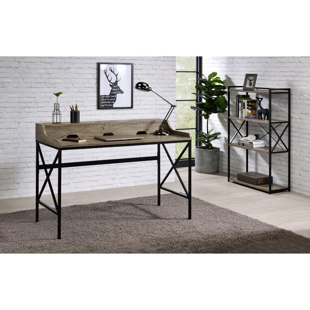 Start2Finish Corday desk with built-in USB port, featuring a modern wooden surface and sturdy metal legs.