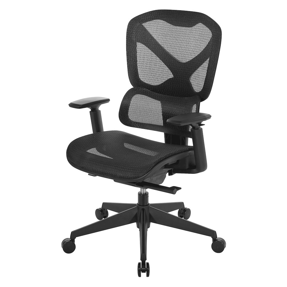 Start2Finish Mesh Back Manager’s Chair with adjustable armrests and ergonomic design for comfortable office seating.