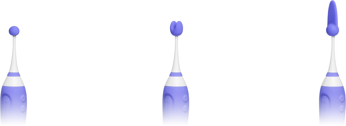 Lovense Hyphy dual-end clitoral and G-spot stimulator by Start2Finish, showing the sleek, dual-head design on a white background.