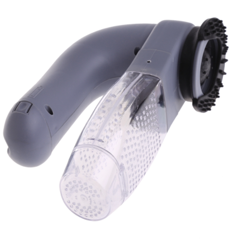 Maroon Asteria electric pet hair cleaning brush with portable design and massage features for pet grooming and shedding removal.