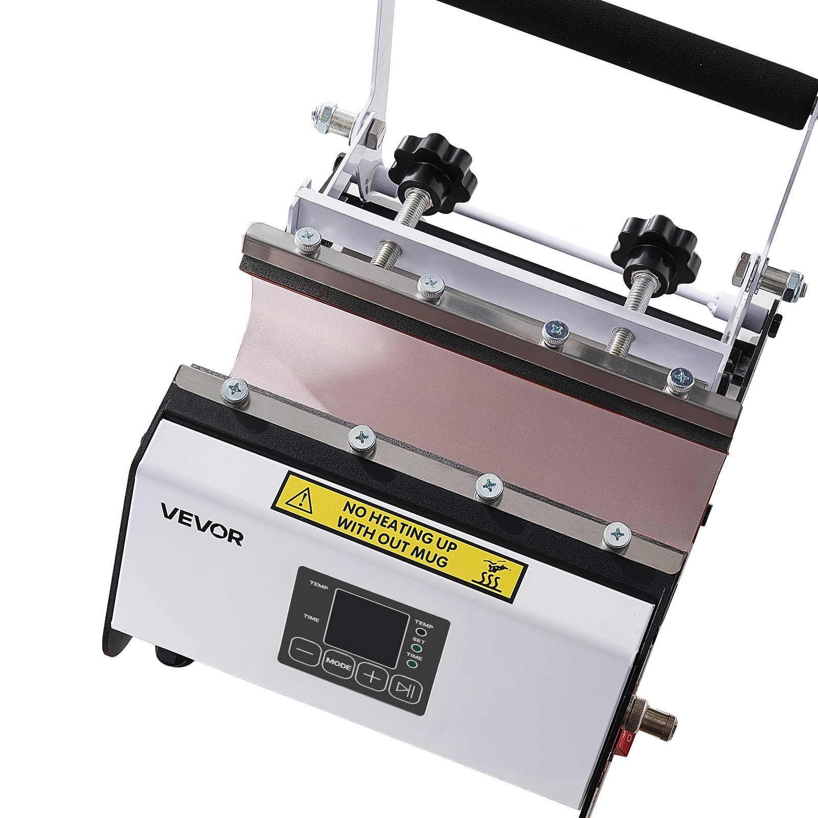 Start2Finish VEVOR tumbler heat press machine for 30 oz and 40 oz mugs, with tape, gloves, and easy temperature controls.