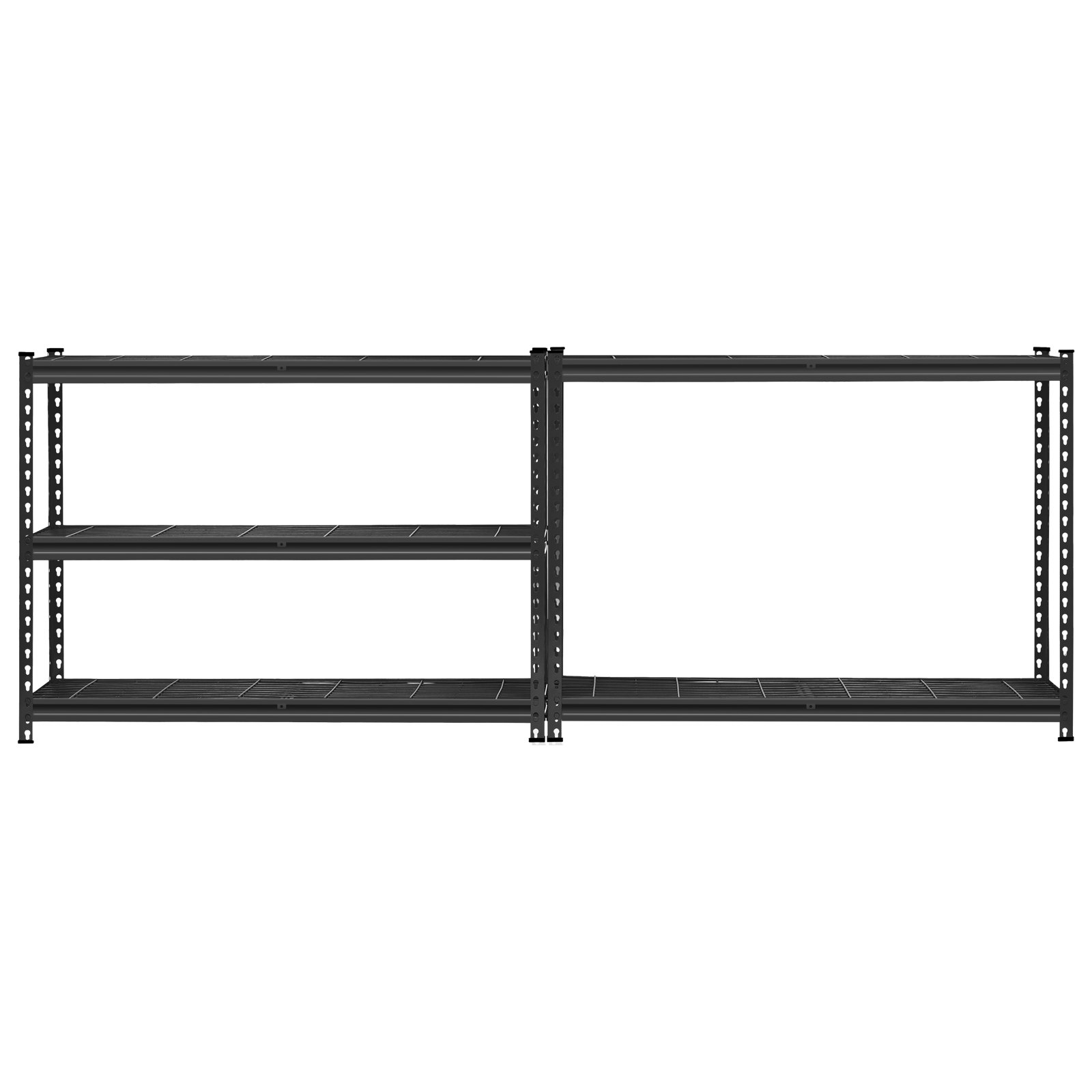 Start2Finish VEVOR heavy-duty metal storage shelves, 5-tier industrial garage shelving unit in black with adjustable height and 2500 lbs capacity