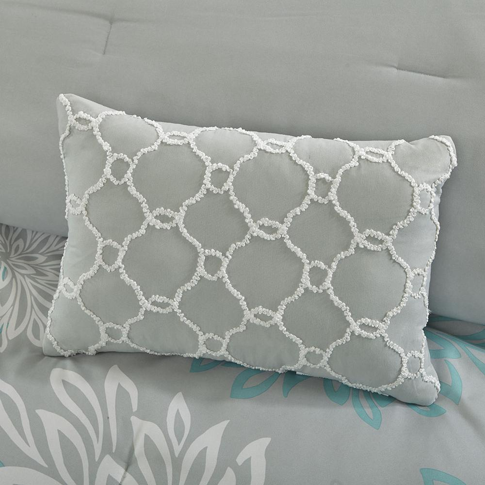 Start2Finish 9-piece comforter set with cotton bed sheets, featuring a cozy, stylish bedding ensemble in pastel tones.