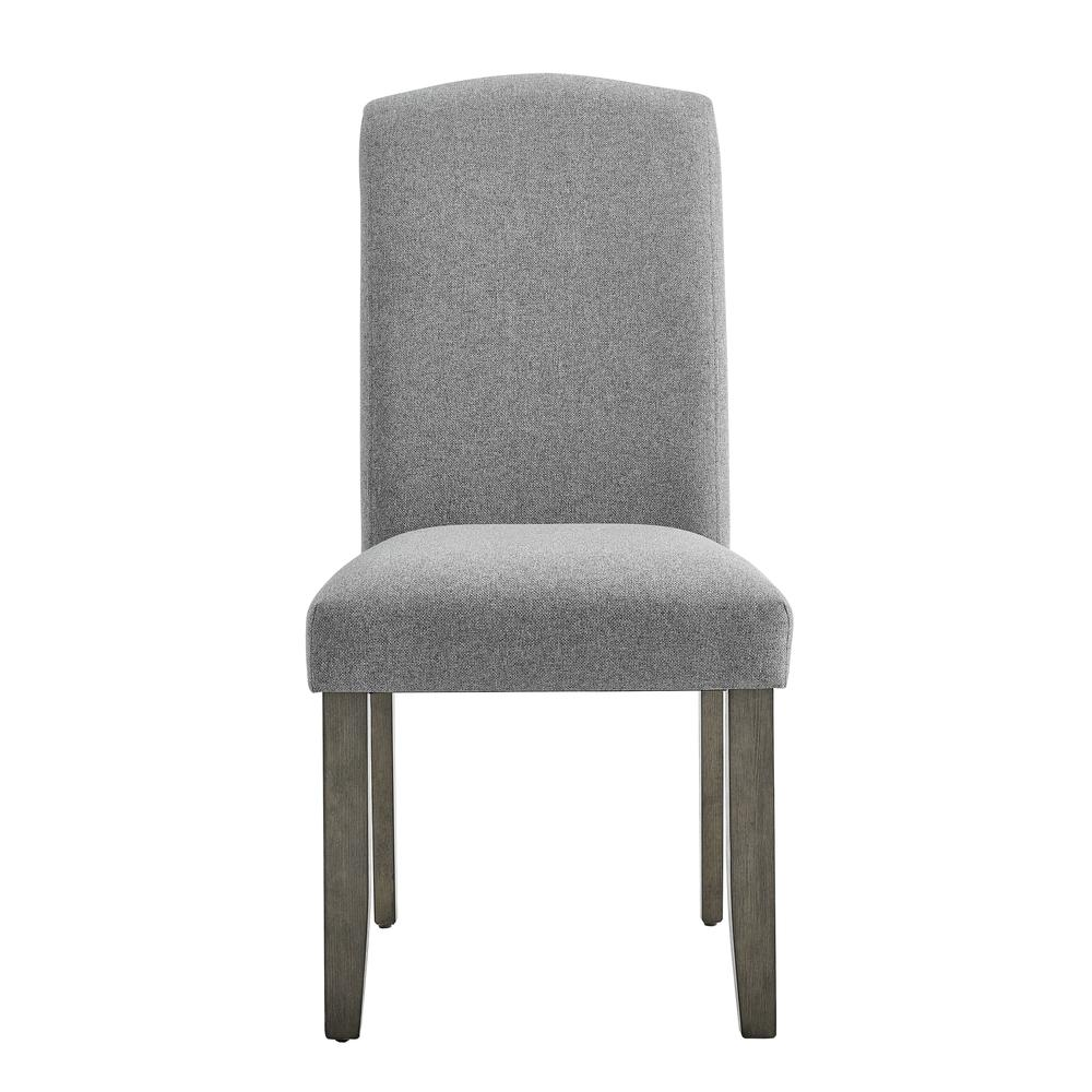 Start2Finish Emily dining side chair with wooden legs and upholstered seat and back, showcasing a modern, comfortable design.