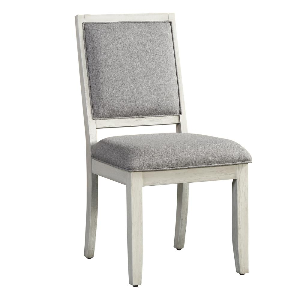 Start2Finish Canova side chair with wooden legs and upholstered seat, modern design, shown in a neutral fabric finish.