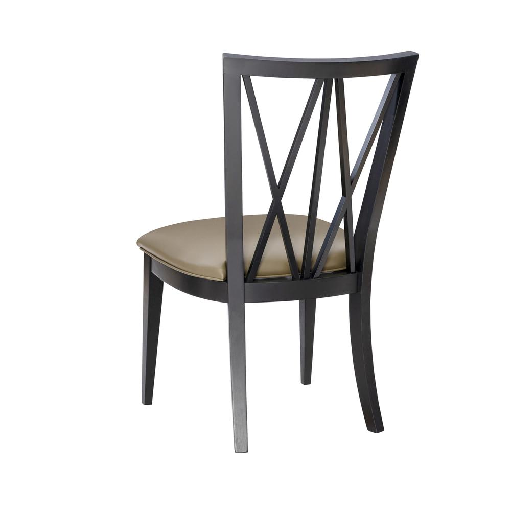 Start2Finish Bailey Black chair with sleek modern design, featuring a cushioned seat and backrest in a contemporary style.