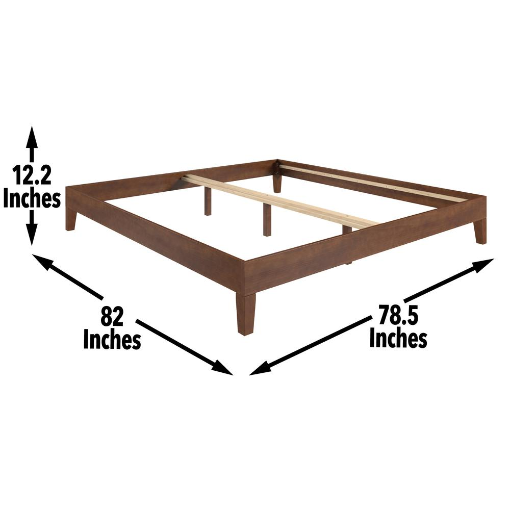 Natural Nix Solid Wood King Platform Bed by Start2Finish with a sturdy, minimalist design and natural wood finish.