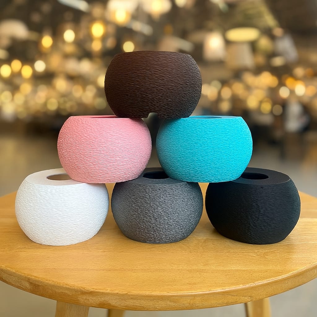 Azure Pontus Aurora Weave portable table lamp with woven design, compact lighting perfect for modern home or office decor.