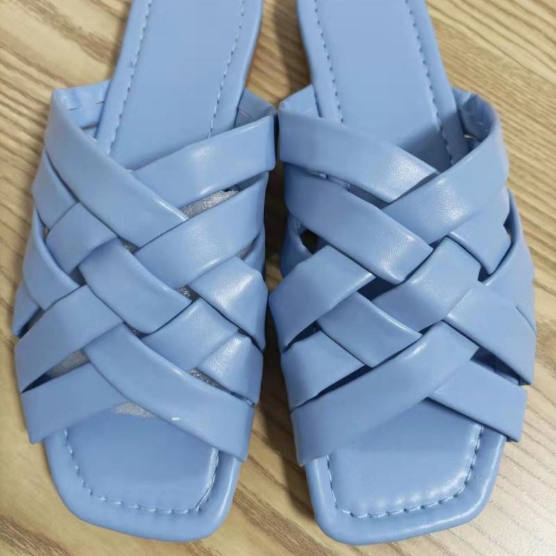 Coffee Jasper summer leather flat beach slides for women, outdoor casual slippers with open-toe design and comfortable slip-on style.