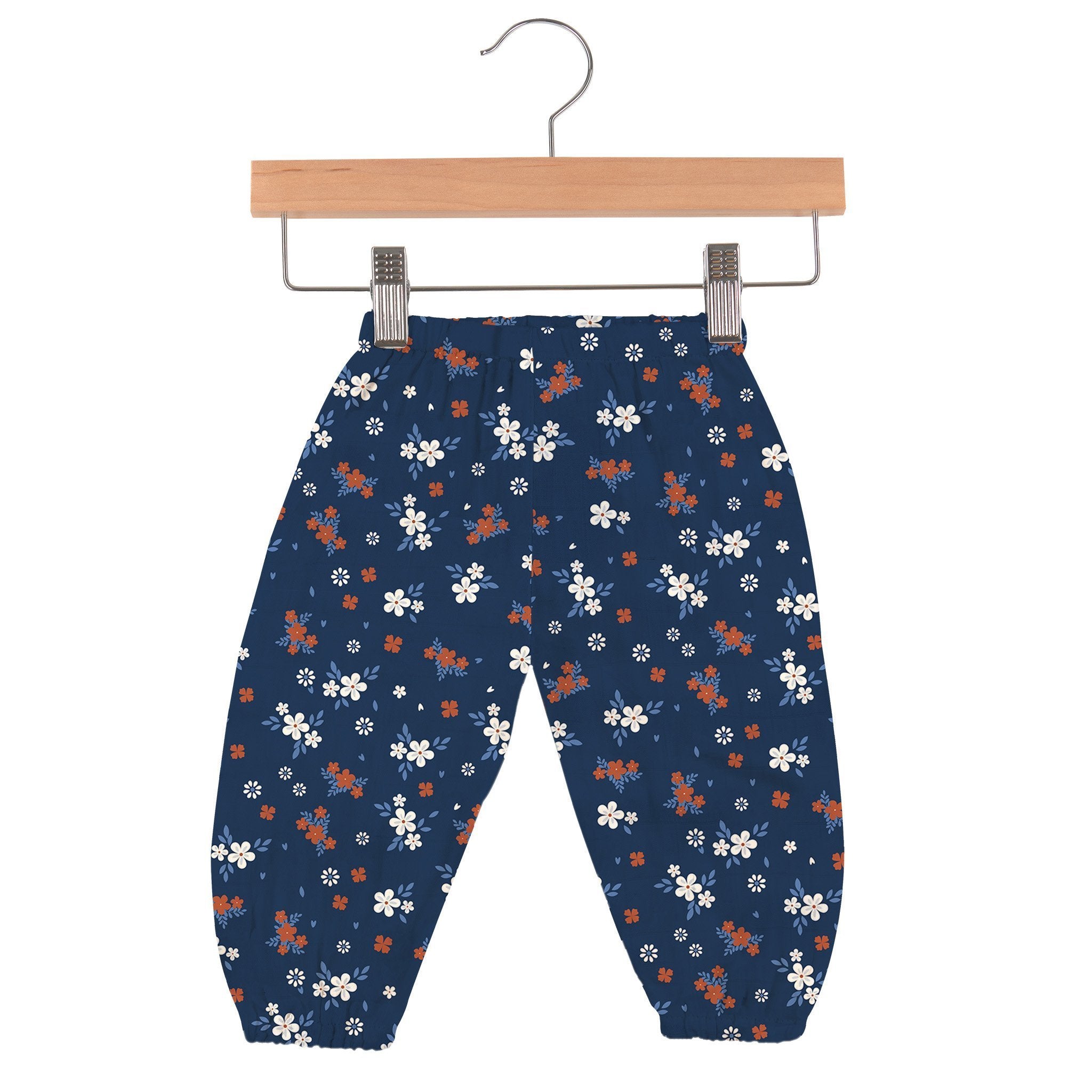 Lavender Charlie Serenity Floral Bamboo Newcastle Mini Pants for kids and babies, featuring a soft floral bamboo fabric.
