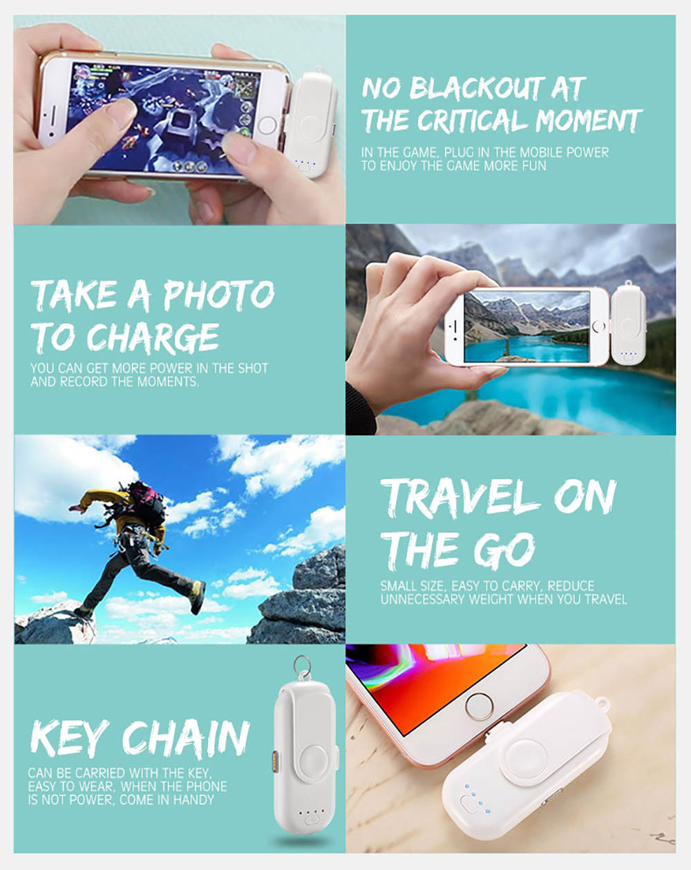 Teal Simba magnetic power bank for mobile and laptop charging, compact portable mobile & laptop accessory with magnetic design.