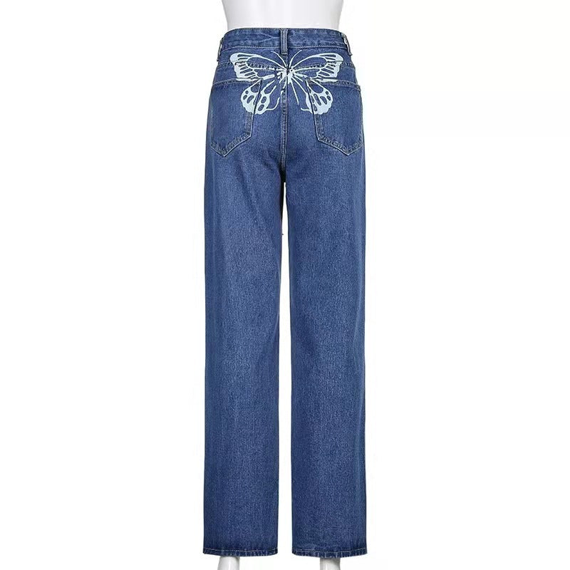 Carmine Juneberry Street Print Denim jeans featuring bold street art design in a stylish Haute Edition 25 style.