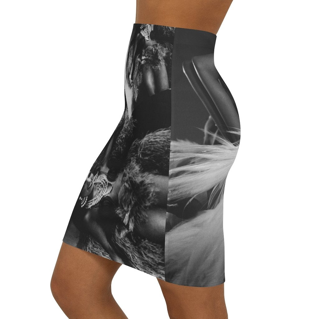 Erin Theia Haute Baker Garde skirt accessory with intricate lace and ruffle details, perfect for elegant fashion styling.