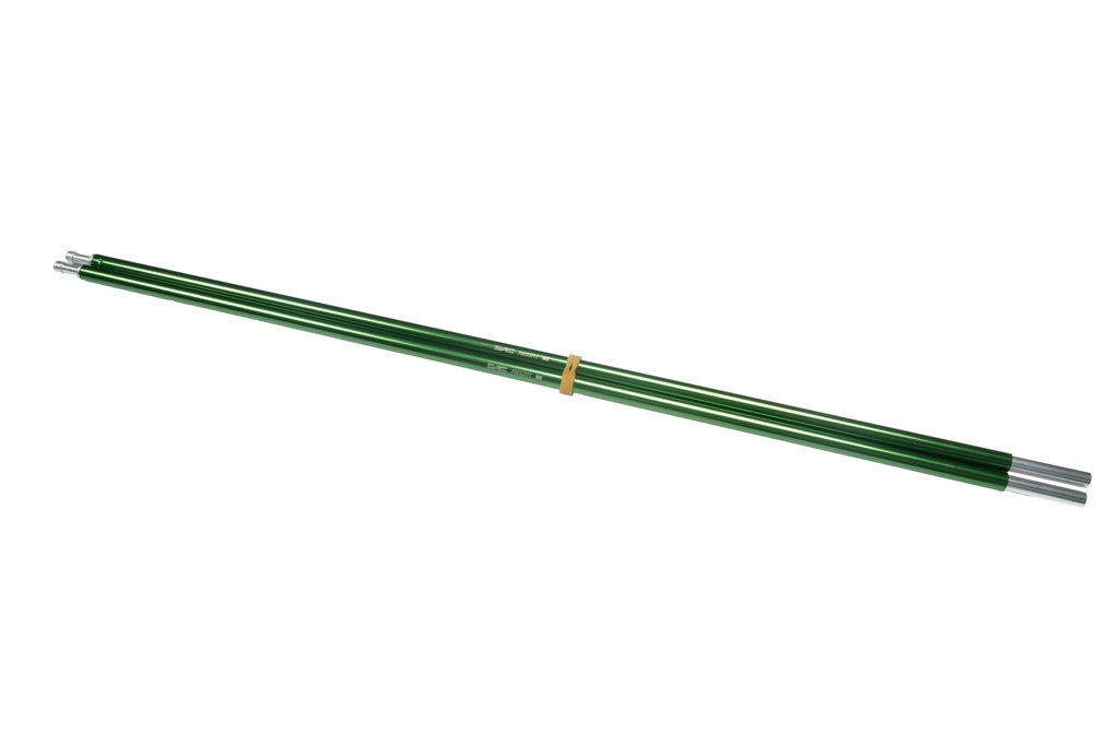 Triangulum camping replacement poles with 3P extension for tent support, shown in a close-up image.