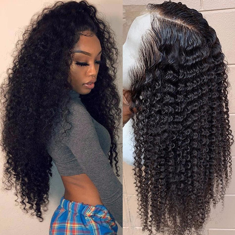 Lace Front Human Hair Wigs 13*4 Brazilian Kinky Curly Human Hair Wig