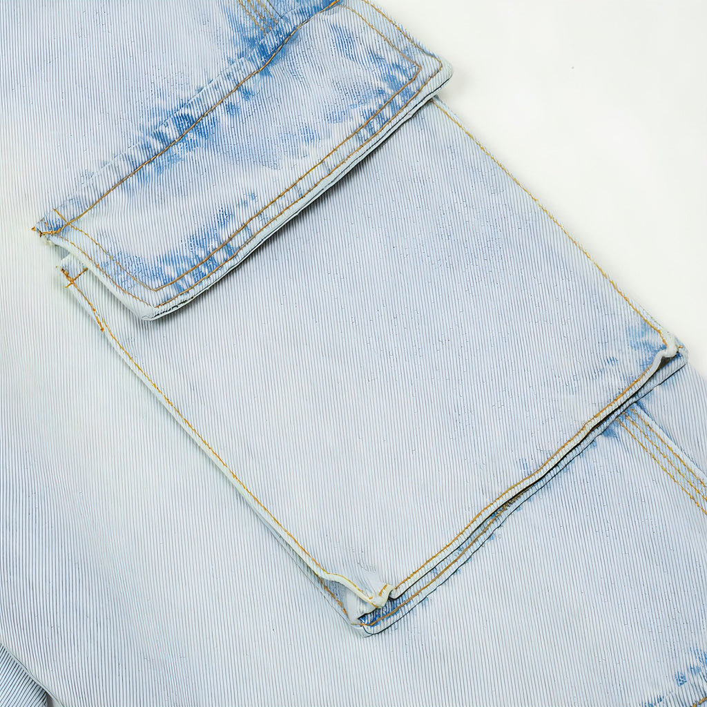 DenimDare™ Wash Light Color Cargo Jeans Men