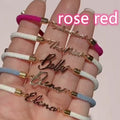 Personalized Colorful Rope Chain Custom Name Bracelet Personalized