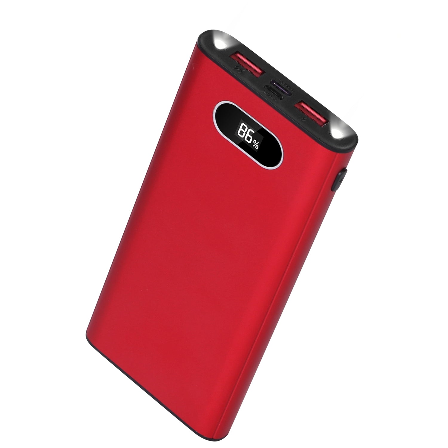 Green-Black-Red Color Options -- 1Pc 20000Mah Power Bank Portable