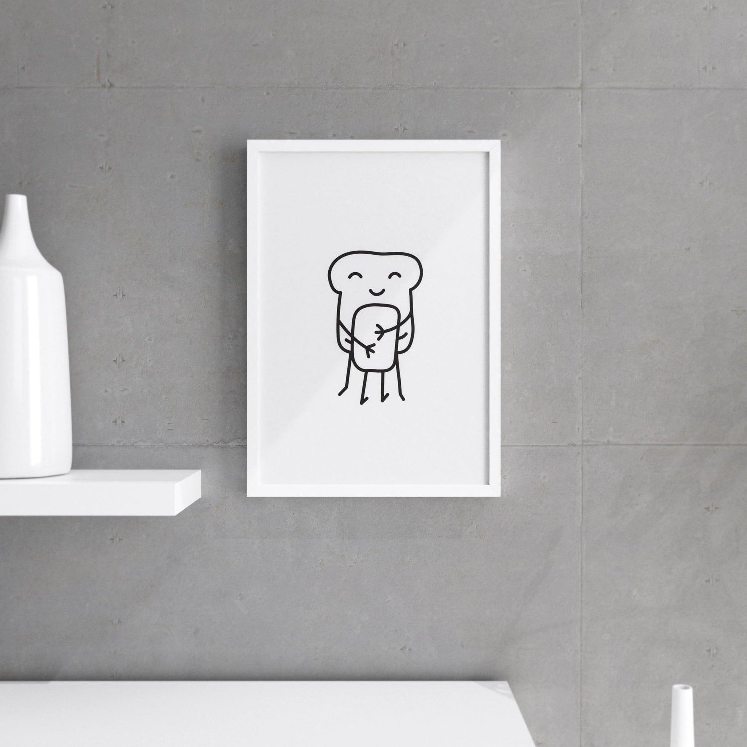 Bread and Butter - Wall Print, Kitchen Wall Decor, Kitchen Wall Art,