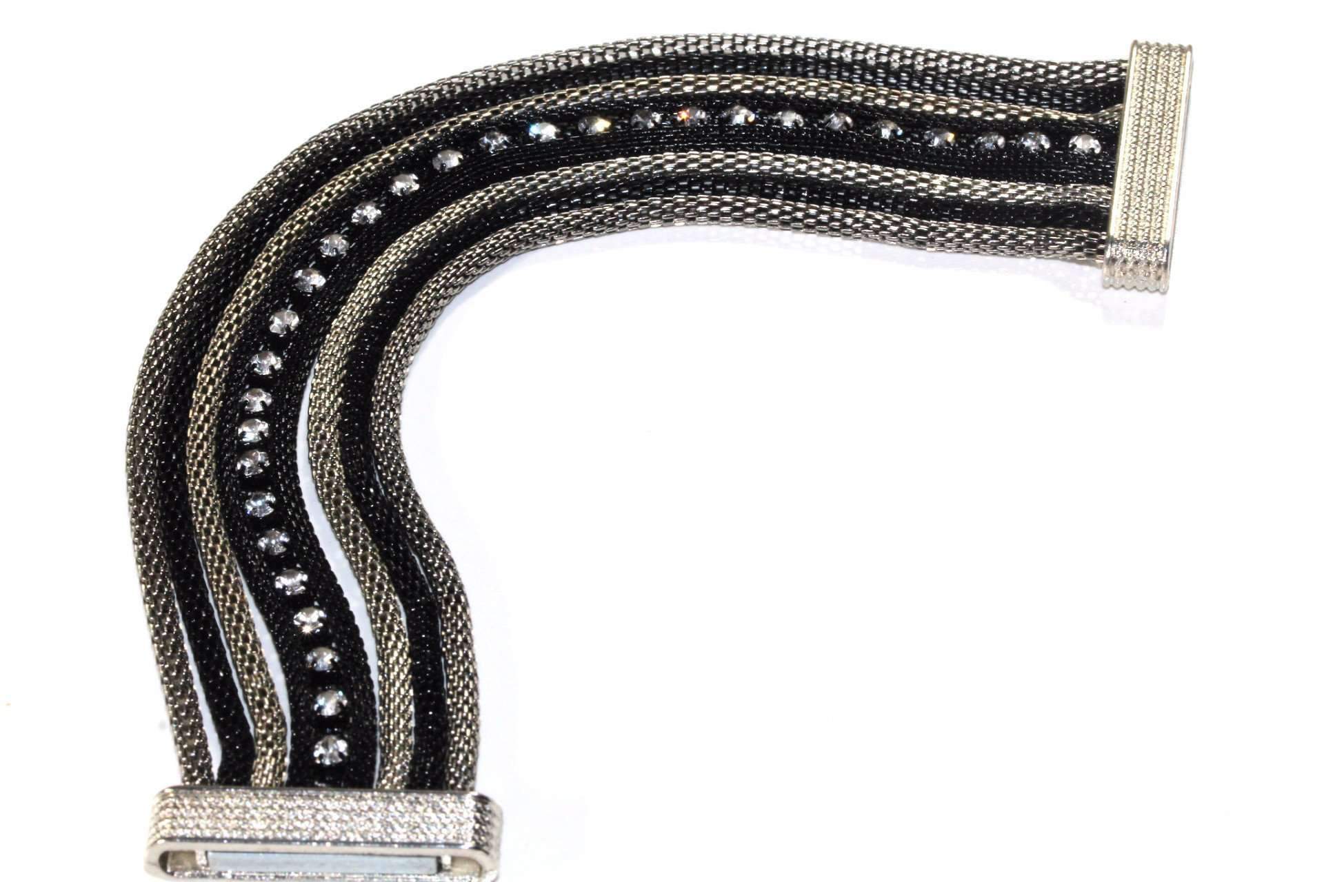 Rope Style Dazzling Cocktail Bracelet