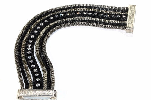 Rope Style Dazzling Cocktail Bracelet