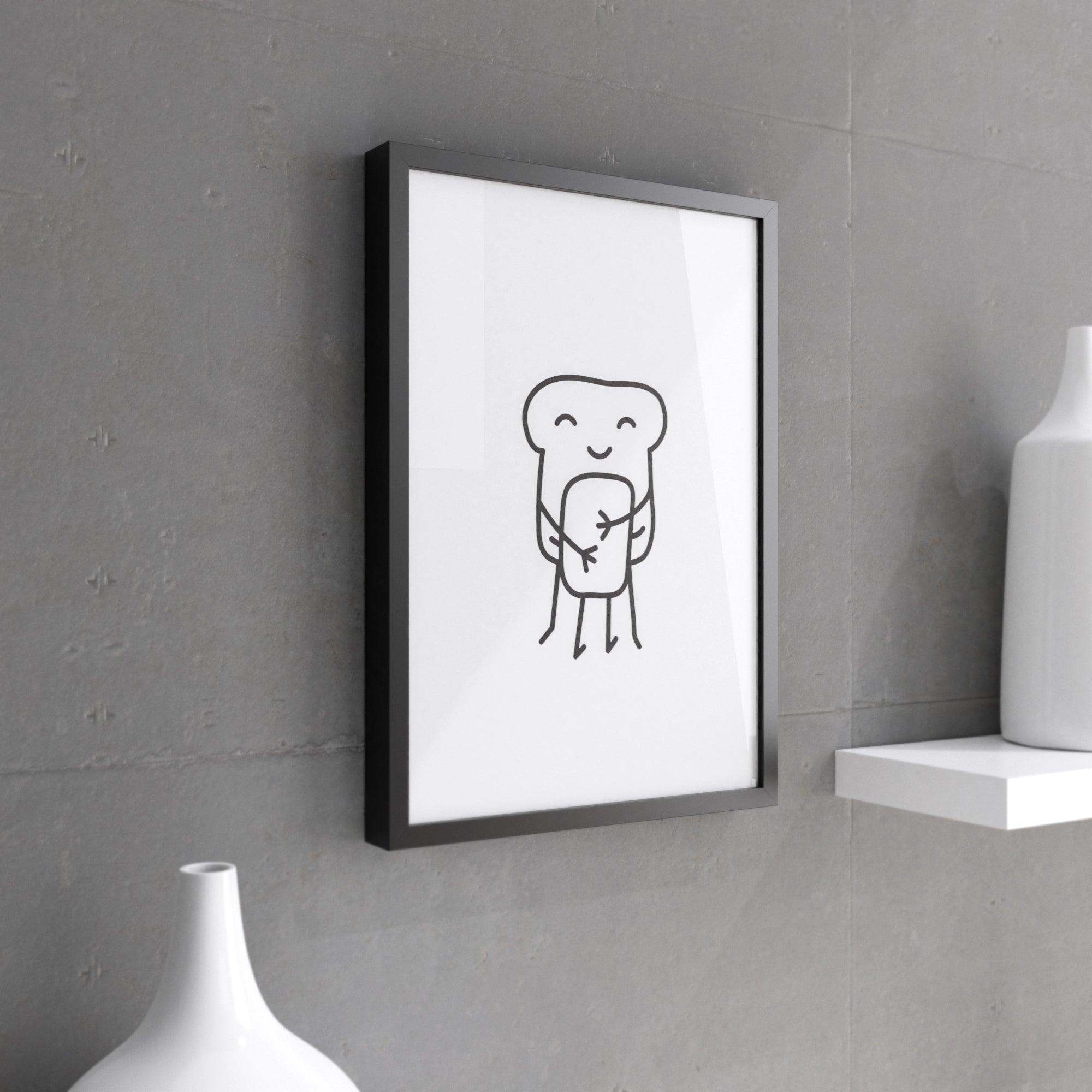 Bread and Butter - Wall Print, Kitchen Wall Decor, Kitchen Wall Art,