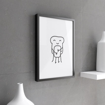 Bread and Butter - Wall Print, Kitchen Wall Decor, Kitchen Wall Art,